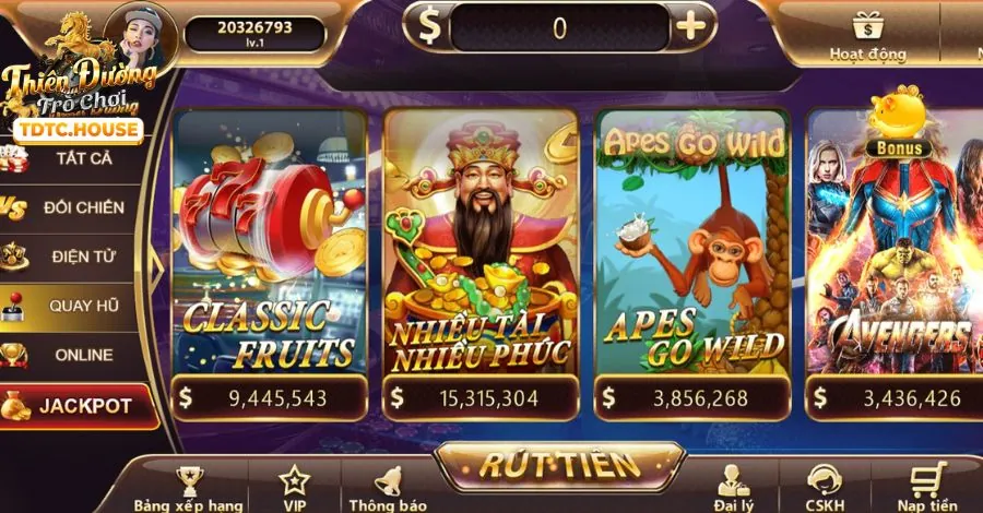 Các loại trò chơi slot phổ biến